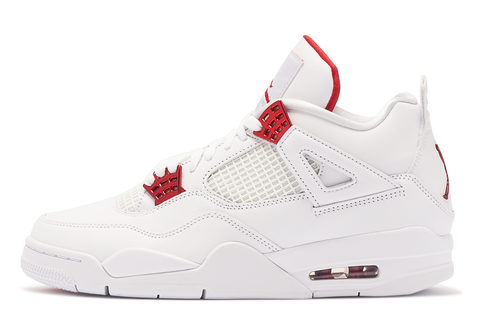 Air Jordan 4 Metallic Pack White Red