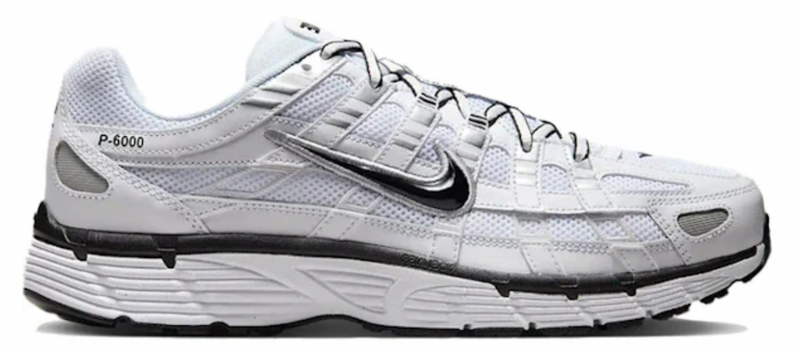 NIKE P-6000 'WHITE METALLIC SILVER BLACK'
