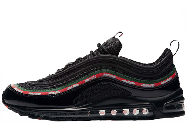 green undefeated air max 97